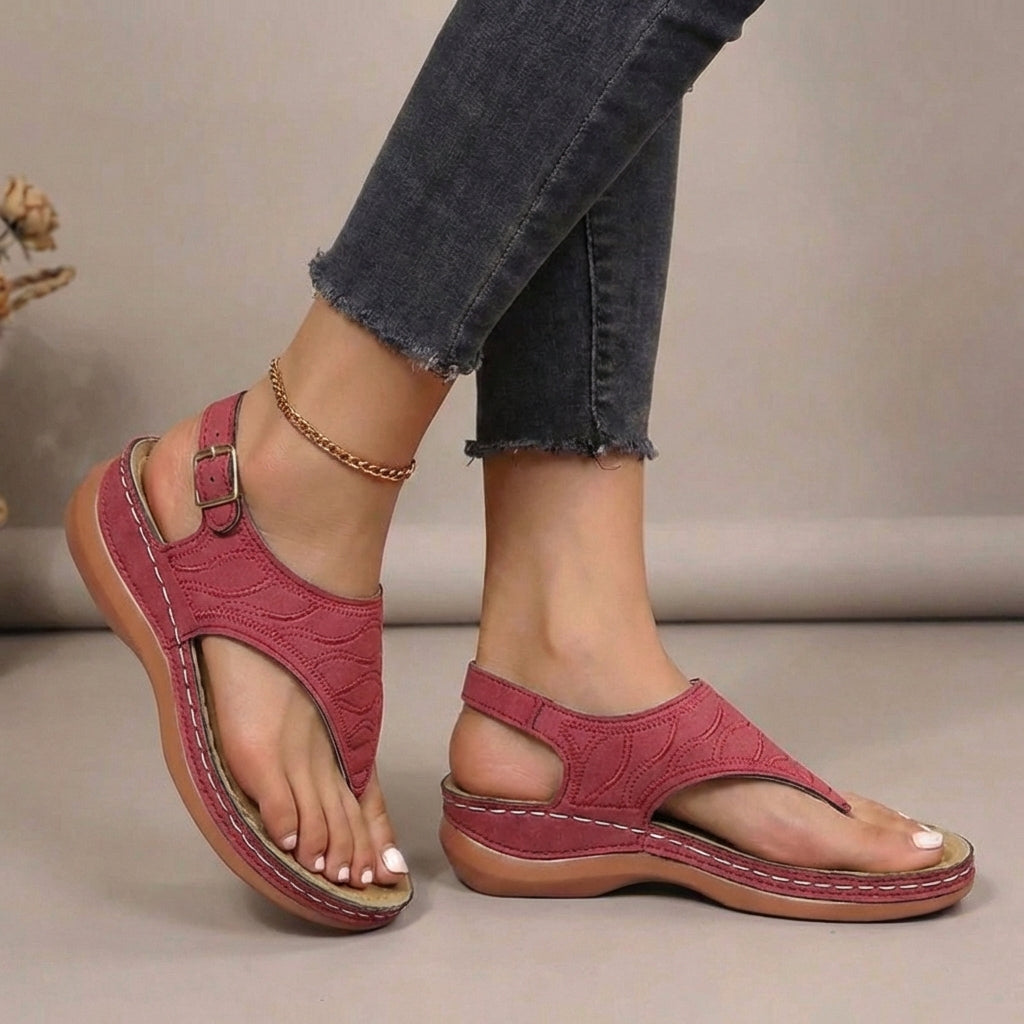 Serene Contoured Comfort Orthopedic Thong Sandal - Comfortable & Stylish 2