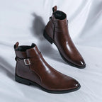 Sergio | Men's Genuine Leather Chelsea Boots – Luxury Waterproof Ankle Boot & Tailored Slimming Silhouette