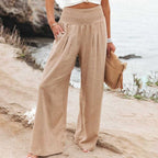 Amore | Women's Smocked Draped Pants