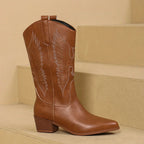 Sephira | Boots For Women | Embroidered Design Pointed Toe