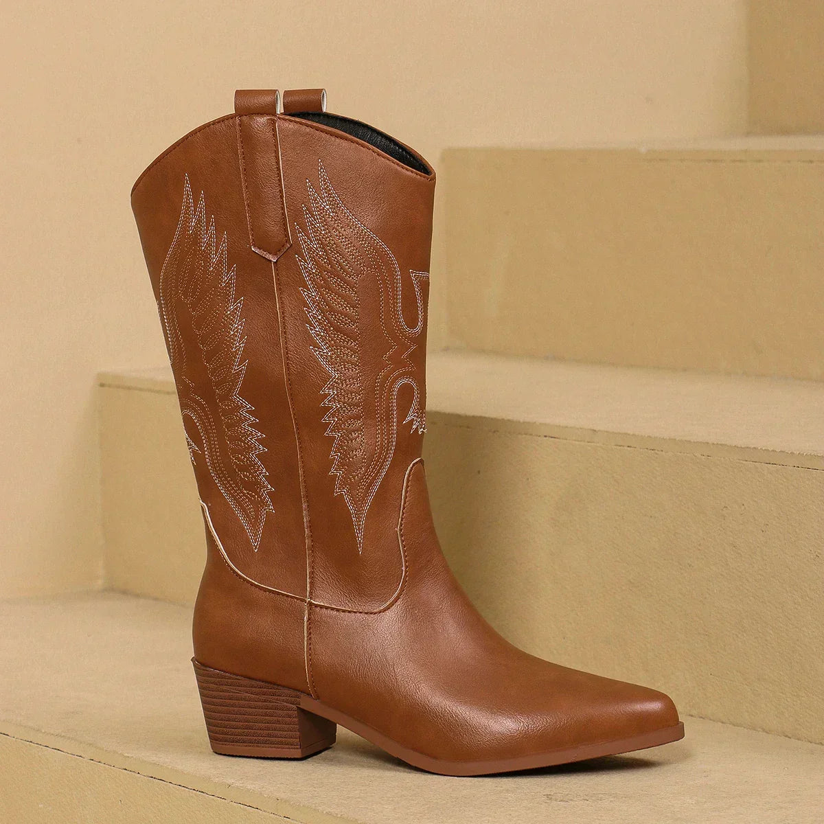 Sephira | Boots For Women | Embroidered Design Pointed Toe