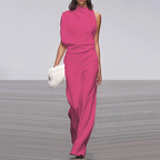 Women’s Effortless Summer Jumpsuit – Fluid Movement Tech & Sun-Kissed Palm Beach Glamour Pink Red