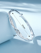Amore | Silver Bracelet for Women – Braided, Elegant and Timeless Jewellery