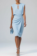Sofia | Elegante Abito Midi Cerimonia con Scollo a Goccia per Occasioni Speciali 4