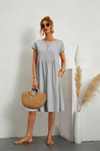 Vanity | Women's Modern Dress – Contemporary Silhouette & Architectural Cut grey