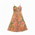 Amore | Sunset Ridge Pleated Midi Dress – Chic Artisan Grace & Refined Slimming Silhouette