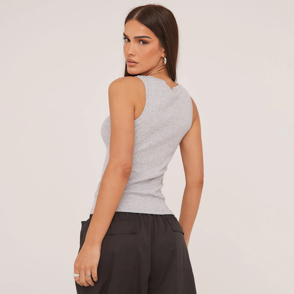 Tank Top Silky Cotton Minimalist Design Summer