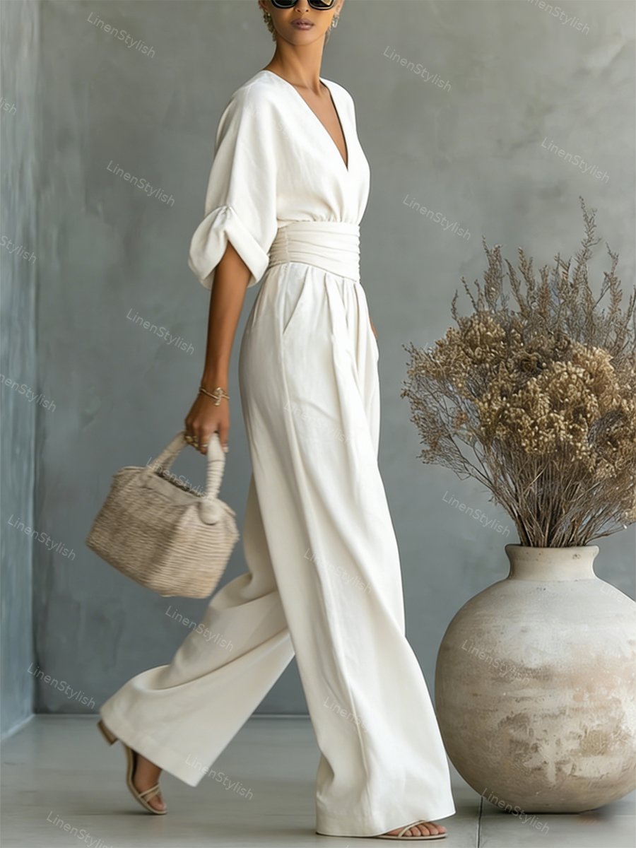 Martina | Elegant and Comfortable Women's Jumpsuit with V-Neck