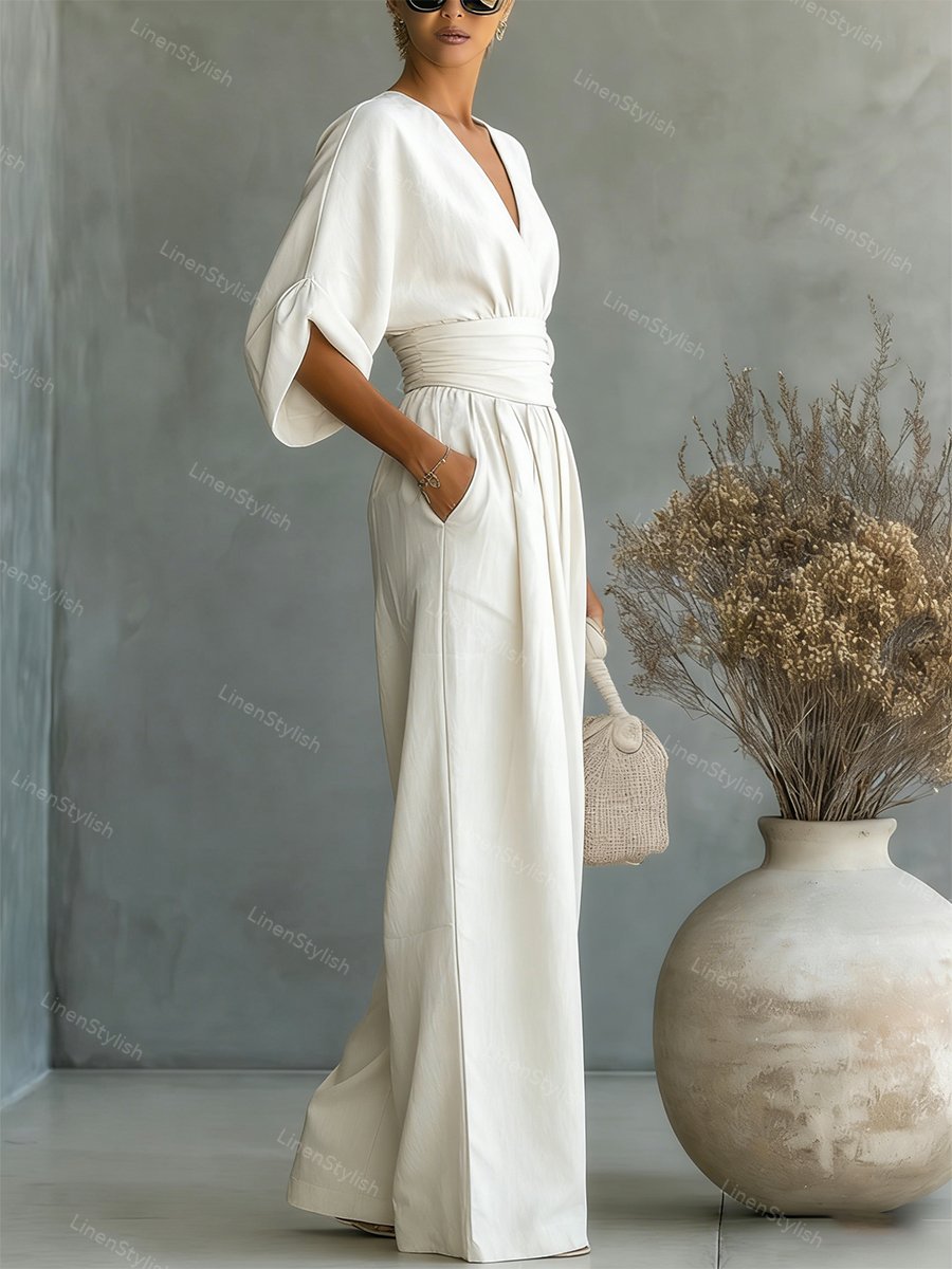 Martina | Elegant and Comfortable Women's Jumpsuit with V-Neck