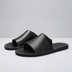 Aura | Women’s Slip-On Slide Sandals – Signature Stitching Detail & Textured Architectural Grip