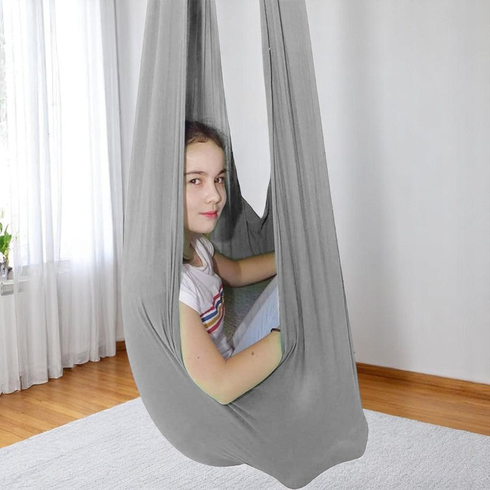 TherapySwing – Sensory Swing for Children & Special Needs in Elastic Fabric Gray