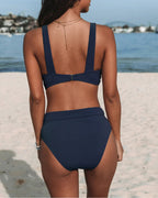 Women's High-Waisted V-Neck Summer Bikini | 2-Piece Set