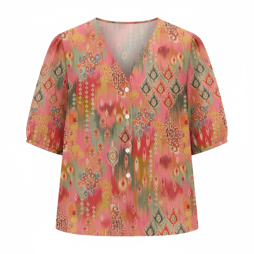 Women’s Modern Blouse – Sculptural Drape & Metropolitan Sophistication