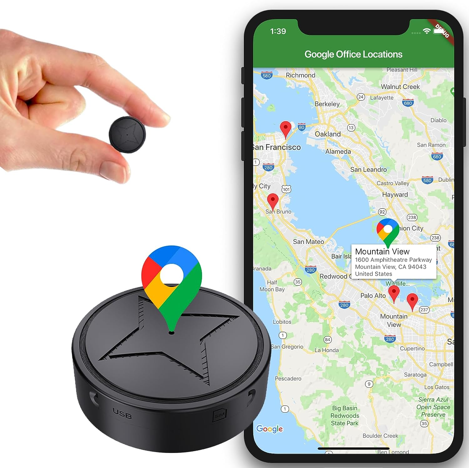 Ultramagnetic GPS Tracker For Vehicles And Assets With Precise Tracking Default