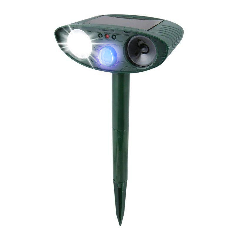 Ultrasonic Rabbit Deterrent Solar Powered Flashing Light Get Rid of Rabbits 1 package
