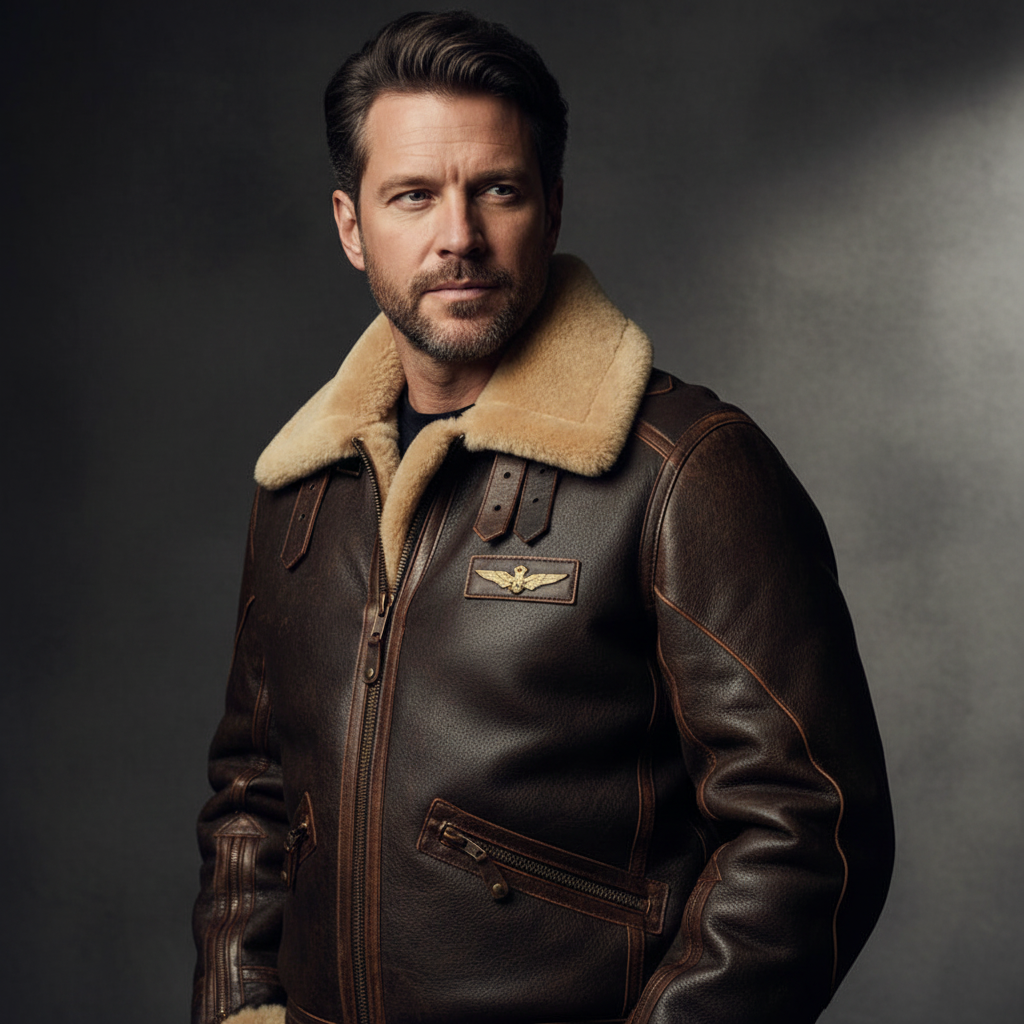 Ranches | Exclusive Aviator Jacket with Fur Collar