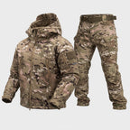 Figueral | Waterproof Softshell Jacket & Pants Set - Camo - 17 Pockets Earth Multicam
