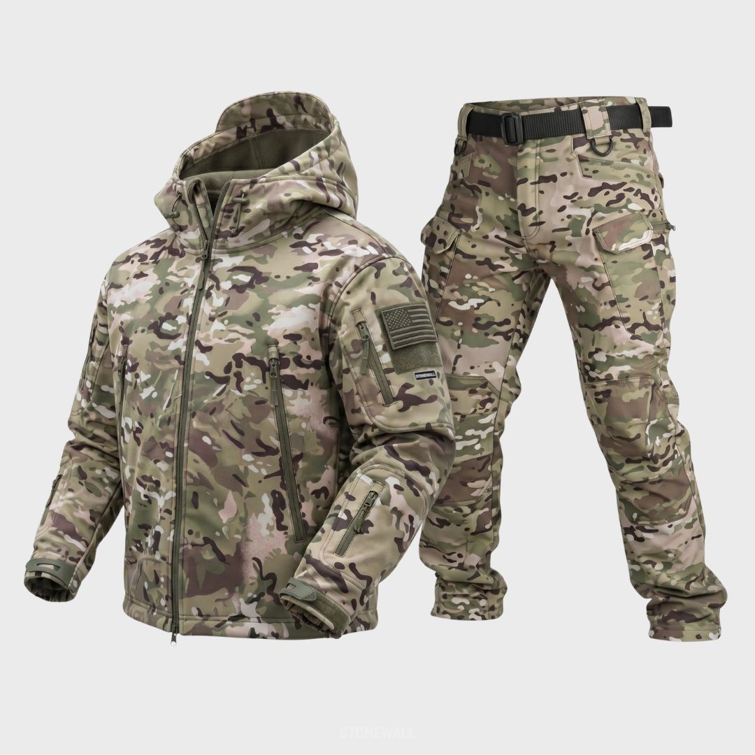 Figueral | Waterproof Softshell Jacket & Pants Set - Camo - 17 Pockets OCP Camo