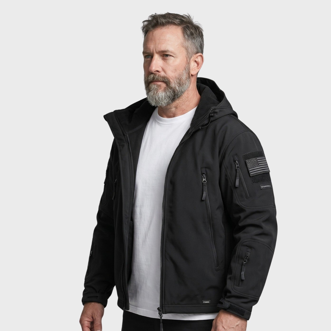 Marmari | Waterproof Softshell Jacket - Fleece Lined Black