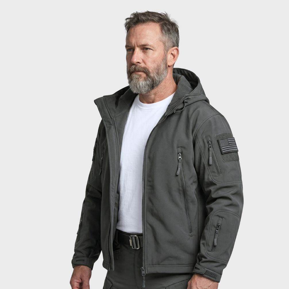 Marmari | Waterproof Softshell Jacket - Fleece Lined Gray