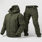 Hermosa | Waterproof Softshell Jacket & Pants Set - Fleece lined - 17 Pockets Green