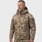 Wilshire | Waterproof Softshell Jacket - Camo - Fleece Lined Earth Multicam