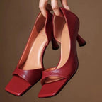 Zahara | Valenti Leather Heels – Chic Artisan Craft & Refined Slimming Silhouette