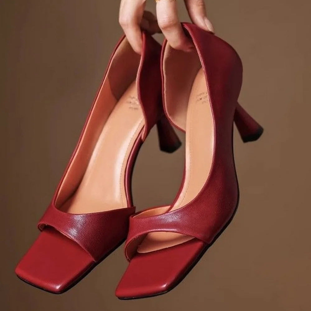 Zahara | Valenti Leather Heels – Chic Artisan Craft & Refined Slimming Silhouette