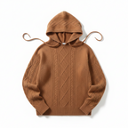 Pamelo | Women’s Cable Knit Hooded Pullover Jumper