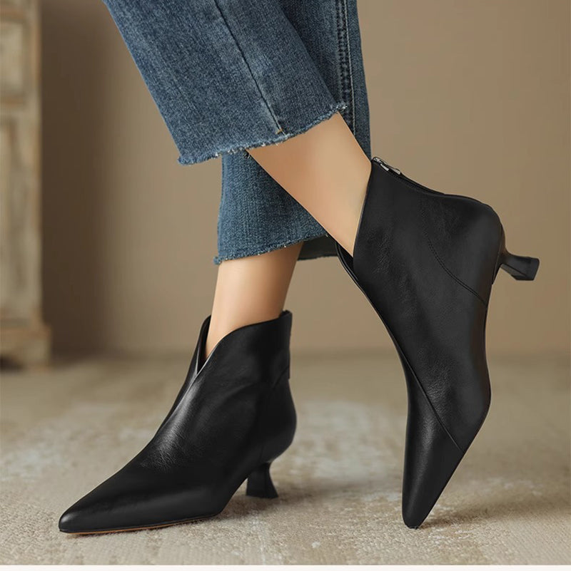 Vela | Women's Vanguar Boots – Chic Artisan Craft & Refined Slimming Silhouette