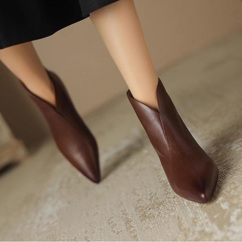 Vela | Women's Vanguar Boots – Chic Artisan Craft & Refined Slimming Silhouette