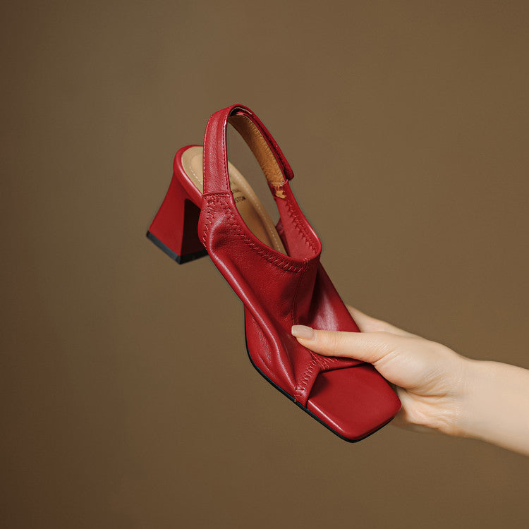 Velra | Genuine Leather Slingback Heels – Luxury Designer Pointed Pumps & Slimming Classic Kitten Shoes
