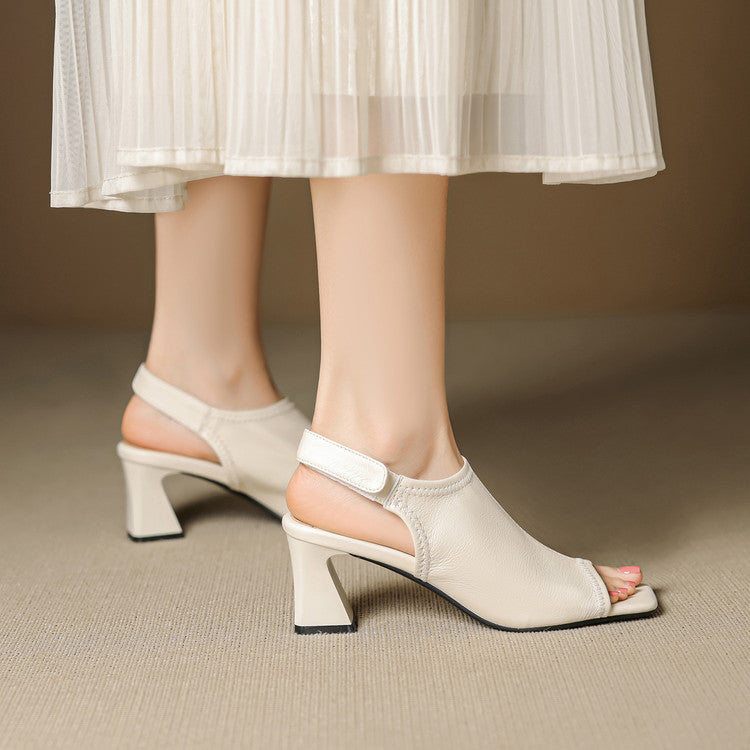 Velra | Genuine Leather Slingback Heels – Luxury Designer Pointed Pumps & Slimming Classic Kitten Shoes