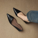 Vienna | Women’s Genuine Leather Heels – Chic Artisan Stiletto & Refined Slimming Silhouette (Copy) Black