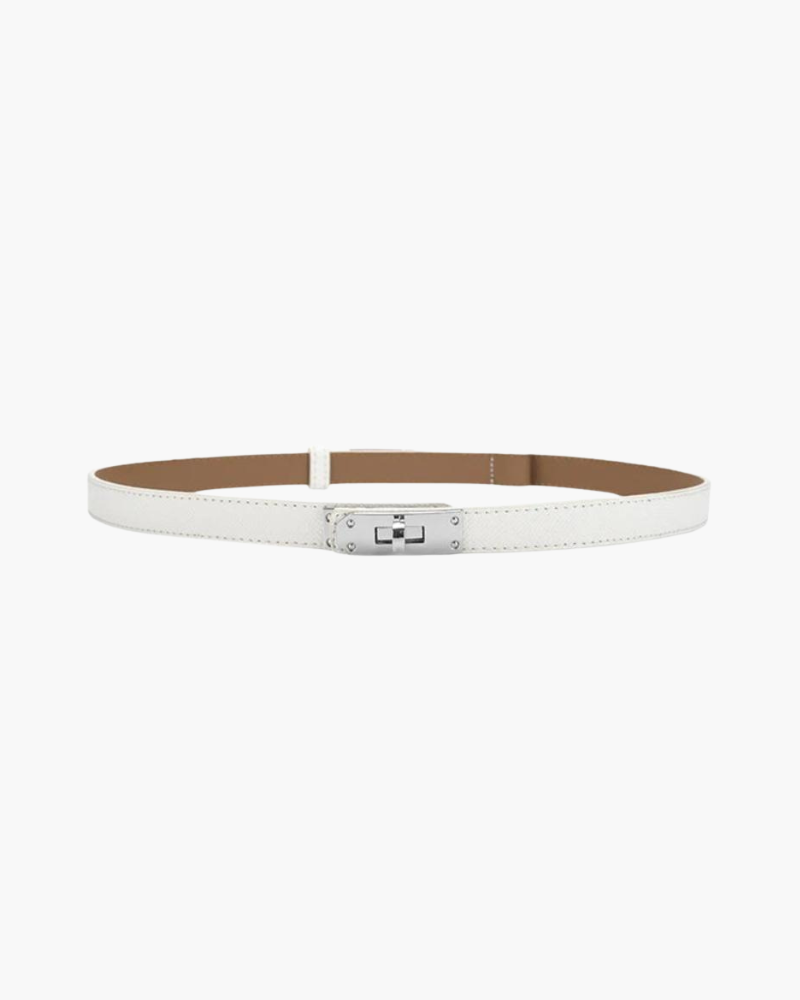 Vela | Vintage Slim Belt – Luxury Designer Leather Waistband & Tailored Minimalist Dress Accessory
