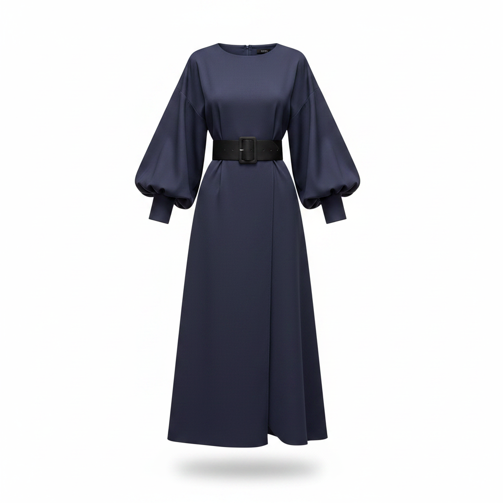 Damaris | Elegant Dress with Lantern Sleeves