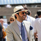 White felt fedora with black band, one size fits all