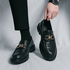 Wilbur | Men's Leather Loafers – Luxury Classic Penny Loafer & Tailored Comfort Black