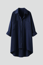 Women’s Blouse with Collar and Button Fastening