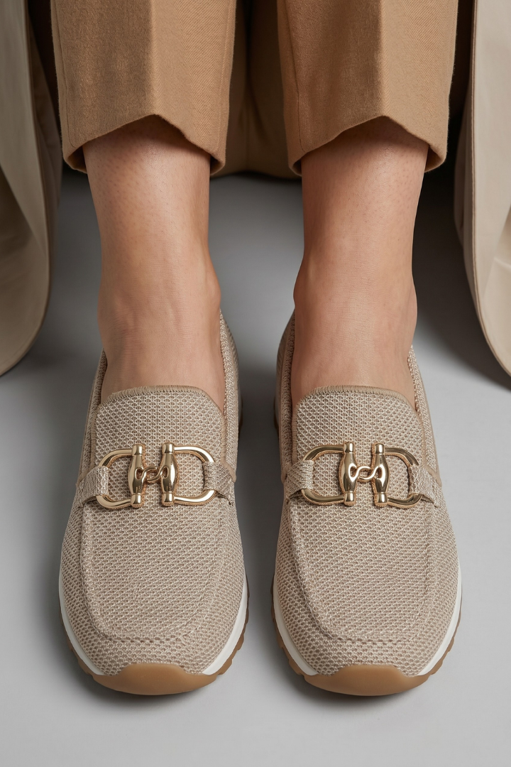 Umami | Women's Loafers with Insole for All-Day Comfort Beige