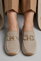 Umami | Women's Loafers with Insole for All-Day Comfort Beige