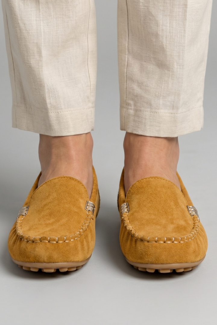 Tasana | Women's Loafers with Slip-On Design for Everyday Wear Yellow