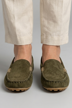 Tasana | Women's Loafers with Slip-On Design for Everyday Wear Green
