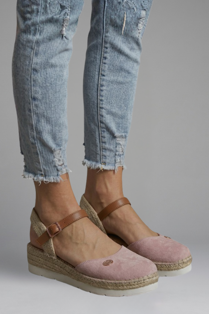 Luna | Women's Sandals with Buckle Strap Closure for Summer Cream White