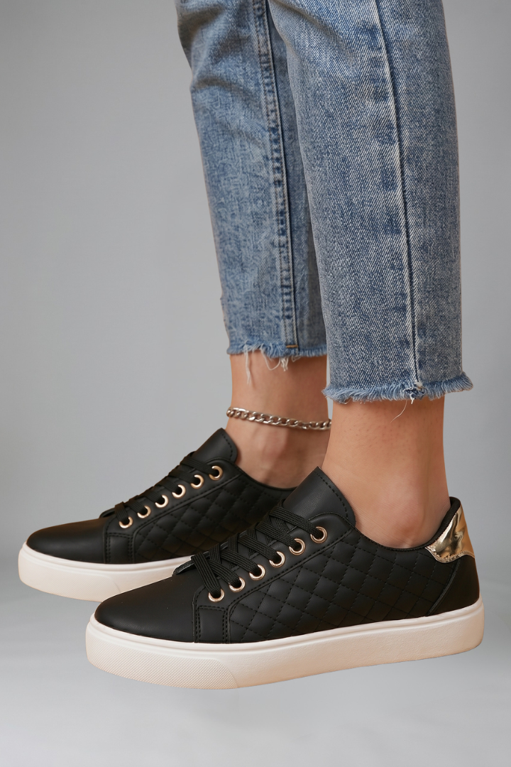 Women's Trainers with Flat Rubber Outsole for Everyday Wear