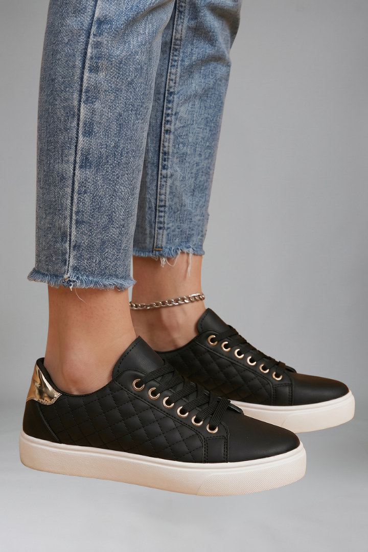 Women's Trainers with Flat Rubber Outsole for Everyday Wear