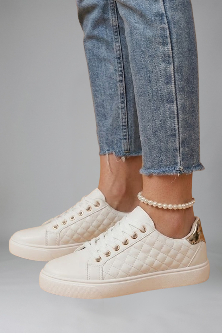 Women's Trainers with Flat Rubber Outsole for Everyday Wear