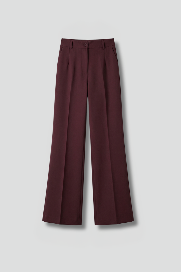 Zahara | Women’s Trousers with High Waist and Straight Leg