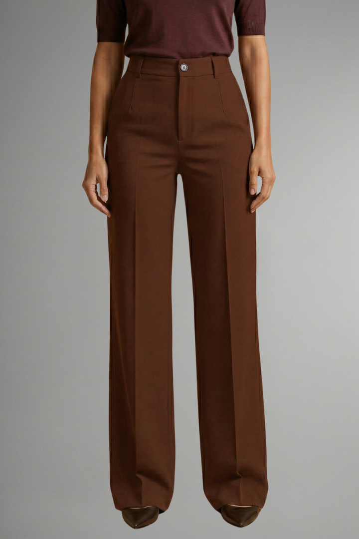 Zahara | Women’s Trousers with High Waist and Straight Leg