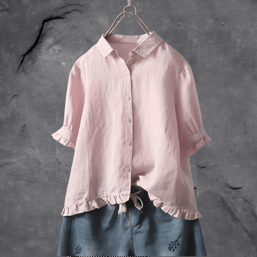 Women's Blouse, Lightweight, Elegant, Casual Outfit, Comfortable to Wear pink